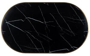 Fekete márvány étkezőasztal Richmond Zenza 120 x 70 cm