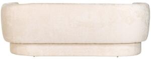 Fehér szövet háromszemélyes kanapé Richmond Donatella 210 cm