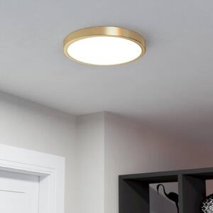 EGLO Felületre szerelhető LED panel Fueva 5 IP20 830 sárgaréz Ø28.5cm, Sárgaréz / arany, Nappali / Étkező, fém, Modern