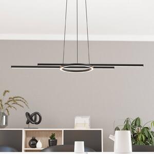 EGLO LED függőlámpa Zillerio-Z fekete ZigBee CCT dim ZigBee, dimmelhető, Fekete, Nappali / Étkező, Alumínium, Modern