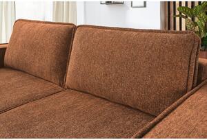 Narancssárgás barna kinyitható kanapé Emile - Bobochic Paris