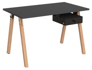 Pontis irodai asztal 120×70 cm antracit fiókos