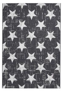 Fehér-fekete kültéri szőnyeg 120x170 cm Santa Monica – Think Rugs