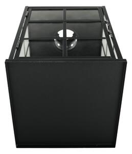 KONDELA Gyertyatartó lámpás, 32,5 cm, fekete, ELIJAR TYP 1