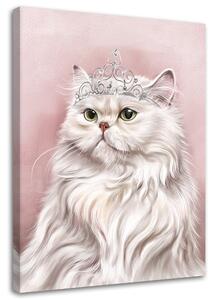 Gario Vászonkép Fehér királyi macska Méret: 40 x 60 cm