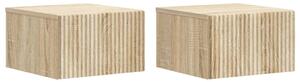 Fali éjjeli szekrény 2 pcs Sonoma Tölgy 33 x 34,5 x 20 cm