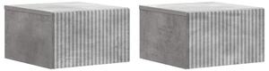 Fali éjjeli szekrény 2 pcs Betonszürke 33 x 34,5 x 20 cm