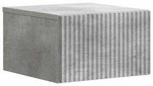 Fali éjjeli szekrény Betonszürke 33 x 34,5 x 20 cm Szerelt Fa