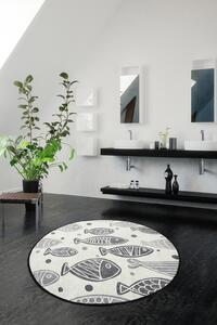 Fish fürdőszobaszőnyeg, Ø100 cm – TR359CHL1455