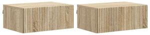 Fali éjjeli szekrény 2 pcs Sonoma Tölgy 49 x 34,5 x 20 cm