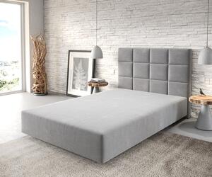 DELIFE Boxspring ágy Dream-Fine mikroszálas szürke 120x200 cm