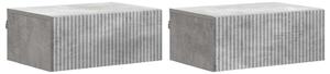 Fali éjjeli szekrény 2 pcs Betonszürke 49 x 34,5 x 20 cm