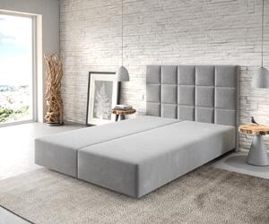 DELIFE Boxspring ágy Dream-Fine 140x200 cm mikroszálas szürke