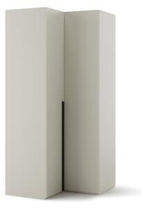 Sarokszekrény Evareve 100, Laminált forgácslap, 216x100x100cm, Világosbarna
