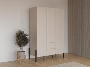Gardróbszekrény Etsore 108, Laminált forgácslap, 210x139x60cm, Kasmír