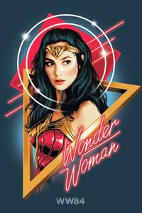 Művészi plakát Wonder Woman - Welcome to the 80s, (26.7 x 40 cm)