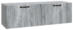 Fali TV szekrény Szürke Sonoma 98 x 31 x 30 cm Szerelt Fa