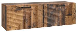 Fali TV szekrény Antik Fa 98 x 31 x 30 cm Szerelt Fa