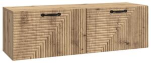Fali TV szekrény Kézműves Tölgy 98 x 31 x 30 cm Szerelt Fa