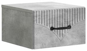 Fali éjjeli szekrény Betonszürke 34,5 x 33 x 20 cm Szerelt Fa