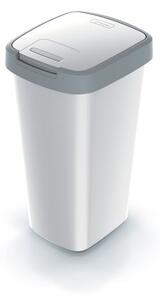 Szemeteskosár színes tetővel, 25 l, szürke