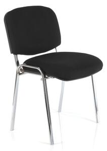 Viva N konferencia szék, króm lábak, fekete