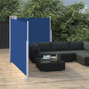 VidaXL kék behúzható oldalsó napellenző 120 x 600 cm