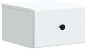 Fali éjjeli szekrény fiókkal Fehér 34,5 x 33 x 20 cm Szerelt Fa