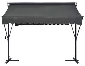 VidaXL antracitszürke szabadon álló napellenző 300 x 300 cm