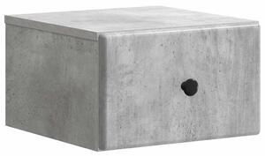 Fali éjjeli szekrény Betonszürke 34,5 x 33 x 20 cm Szerelt Fa