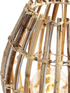 Vidéki asztali lámpa bambusz fehér - Canna Capsule