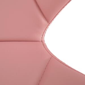 Irodai fotel, rózsaszín/króm, ARGUS