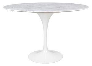 King Home Tulip Marble 120 Carrara étkezőasztal márvány fehér