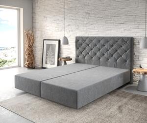 DELIFE Boxspring ágy Dream-Great 160x200 cm mikroszálas antracit