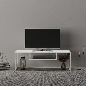 TV-állvány Isokyrö fém 120x40x40 cm fehér