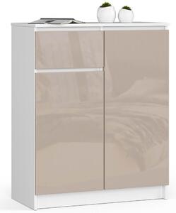 AKORD CLP K80 Komód Magasfényű Cappuccino