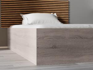 BELLA ágy 120x200 cm, szarvasgomba tölgy Ágyrács: Ágyrács nélkül, Matrac: Matrac nélkül