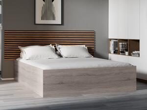 BELLA ágy 160x200 cm, szarvasgomba tölgy Ágyrács: Ágyrács nélkül, Matrac: Coco Maxi 19 cm matrac
