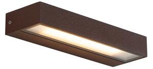 Modern fali lámpa rozsdabarna LED IP65 - Hannah