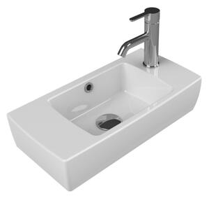 CeraStyle CITY MINI - porcelán mosdó - JOBB csaplyukkal - 50 x 25 cm