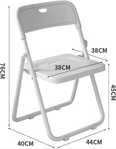 BeComfort összecsukható szék 76x40 cm fehér BV-01