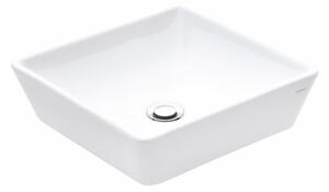 Sanovit DECENTE - PULTRA ültethető - Top Counter - porcelán mosdó - - 40 x 40 cm