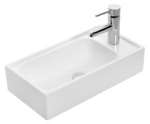 Sanovit MINI - PULTRA ültethető - Top Counter - porcelán mosdó - - 50 x 25,5 cm
