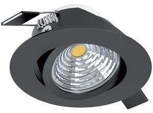Süllyeszthető LED spot lámpa fekete színben (Saliceto)