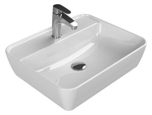 CeraStyle ONE - PULTRA ültethető - Top Counter - porcelán mosdó - - csaplyukas - 55 x 45 cm