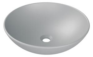 CeraStyle ZERO - PULTRA ültethető - Top Counter - porcelán mosdó - O - MATT SZÜRKE - Ø 46 cm