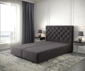 DELIFE Boxspring ágy Dream-Great 160x200 cm mikroszálas fekete
