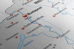 Parafa kép Magyarország térképe szürke kontraszttal