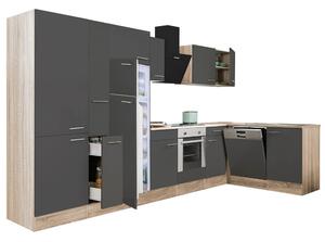 Yorki 370 sarok konyhabútor alsó sütős felülfagyasztós hűtős kivitelben