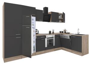 Yorki 340 sarok konyhabútor alsó sütős felülfagyasztós hűtős kivitelben